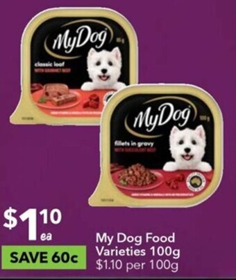 My Dog Food Varieties 100g