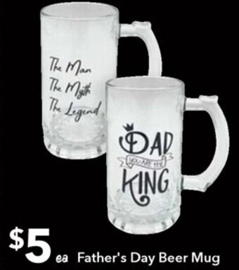 Ritchies Father's Day Beer Mug offer