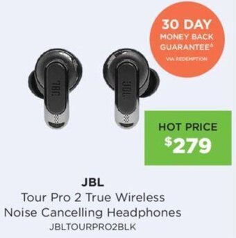 Bing Lee JBL Tour Pro 2 True Wireless Noise Cancelling Headphones JBLTOURPRO2BLK offer
