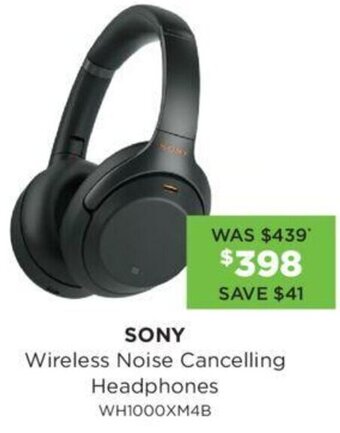 SONY Wireless Noise Cancelling Headphones WH1000XM4B