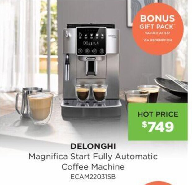 DELONGHI Magnifica Start Fully Automatic Coffee Machine offer at Bing Lee