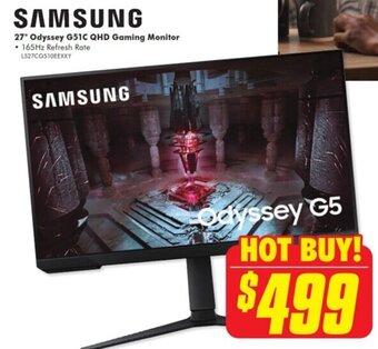 The Good Guys SAMSUNG 27" Odyssey G51C QHD Gaming Monitor offer