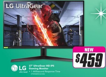 The Good Guys 27" UltraGear HD IPS Gaming Monitor offer