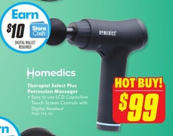 The Good Guys Homedics Therapist Select Plus Percussion Massager offer