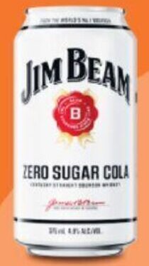 BWS Jim Beam Zero Sugar Cola Cans 10x375ml offer