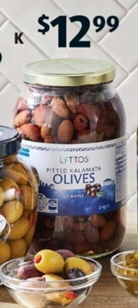 ALDI K Lyttos Kalamata Olives 2kg offer