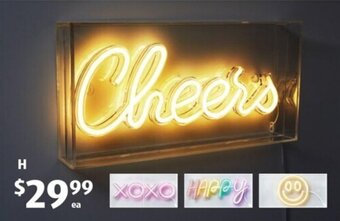 ALDI H Neon Light Box offer