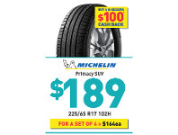 Bob Jane T-Marts Tyre - Michelin Primacy SUV offer