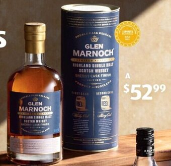 ALDI A Glen Marnoch Sherry Cask Reserve Single Malt Scotch Whisky 700ml offer