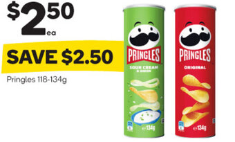 Woolworths Pringles 118-134g offer