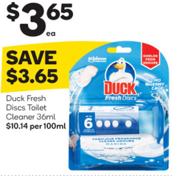Woolworths Duck Fresh Discs Toilet Cleaner 36ml offer