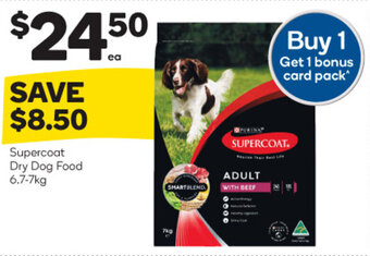 Woolworths Supercoat Dry Dog Food 6.7-7kg offer