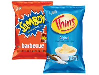 Foodworks Thins, Samboy, French Fries or Natural Chip Co 150/175g offer