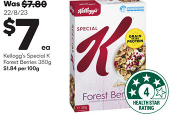 Woolworths Kellogg's Special K Forest Berries 380g offer