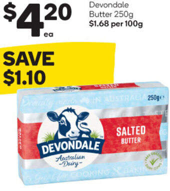 Woolworths Devondale Butter 250g offer
