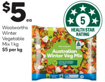 Woolworths Woolworths Winter Vegetable Mix 1 kg offer
