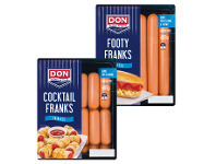 Don Footy or Cocktail Franks Skinless or Skin-On 600/750g