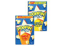 Coles Poppin Popcorn 400g offer