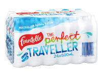Coles Frantelle Natural Spring Water 24x600ml offer