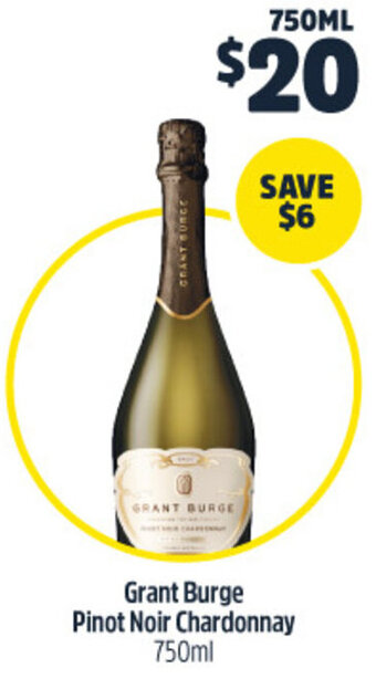 Woolworths Grant Burge Pinot Noir Chardonnay 750ml offer