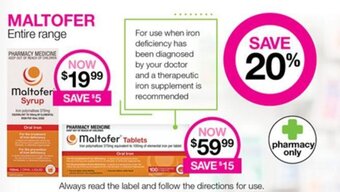 Priceline MALTOFER Entire range offer