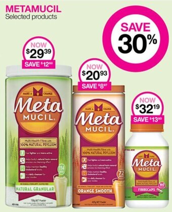 Priceline METAMUCIL Selected products offer