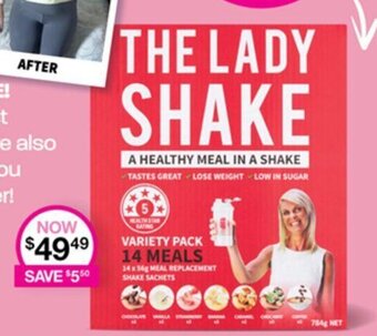 Priceline THE LADY SHAKE Variety Pack offer