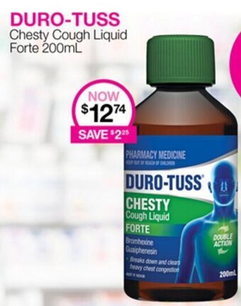 Priceline DURO-TUSS Chesty Cough Liquid Forte 200mL offer