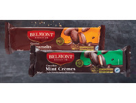 ALDI Belmont Biscuit Co. Caramelts or Chocolate Mint Crèmes 200g offer