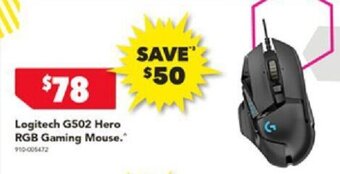 Harvey Norman Logitech G502 Hero RGB Gaming Mouse. offer