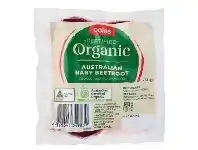 Coles Coles Organic Australian Baby Beetroot 250g Pack offer