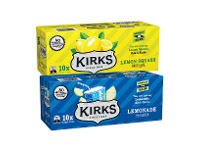Foodworks Kirks Soft Drink Cans 10 Pack x 375ml offer
