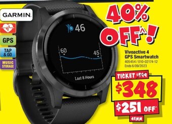 JB Hi-Fi Vivoactive 4 GPS Smartwatch offer