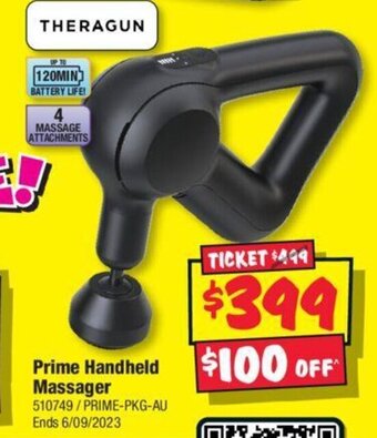 JB Hi-Fi Prime Handheld Massager offer