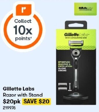 BIG W Gillette Labs Razor with Stand offer