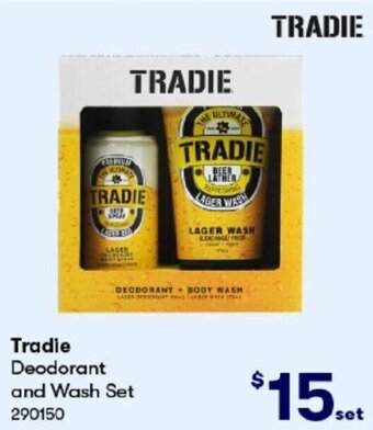 BIG W Tradie Deodorant and Wash Set 290150 offer