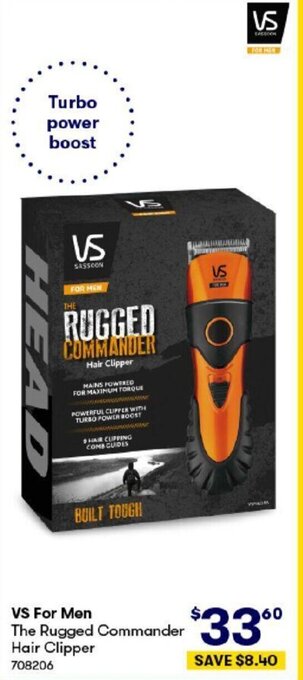 BIG W VS For Men The Rugged Commander Hair Clipper offer