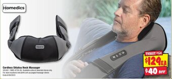 JB Hi-Fi Cordless Shiatsu Neck Massager offer