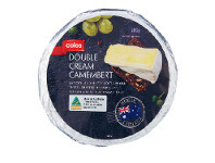 Coles Coles Double Cream Camembert or Triple Cream Brie 200g offer