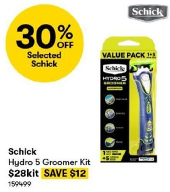 BIG W Schick Hydro 5 Groomer Kit offer