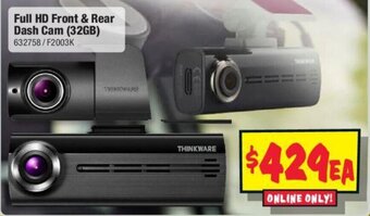 JB Hi-Fi Full HD Front & Rear Dash Cam (32GB) offer