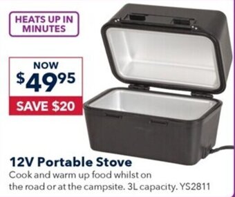 Jaycar Electronics 12V Portable Stove offer