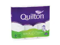Foodworks Quilton Double Length Toilet Tissue 9 Pack offer