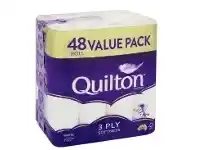 Coles Quilton 3 Ply Toilet Tissue 48 Pack offer