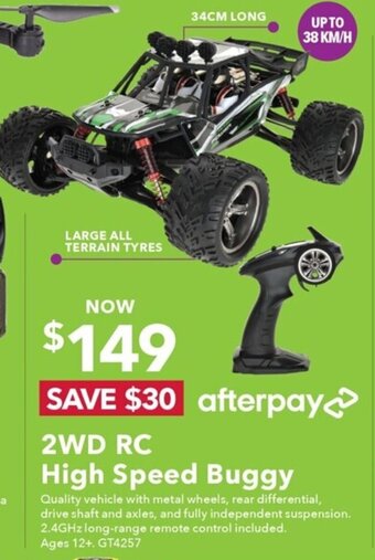Jaycar Electronics 2WD RC High Speed Buggy offer
