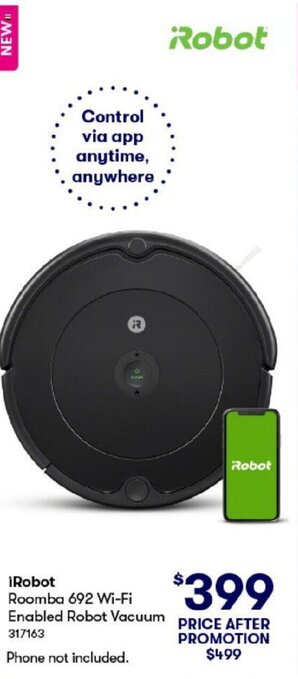 BIG W iRobot Roomba 692 Wi-Fi Enabled Robot Vacuum offer