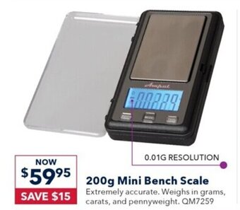Jaycar Electronics 200g Mini Bench Scale offer