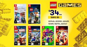BIG W LEGO GAMES offer