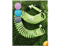 ALDI Coiled Garden Hose Set 15m offer