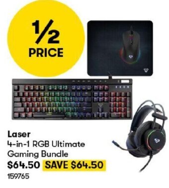 BIG W Laser 4-in-1 RGB Ultimate Gaming Bundle offer